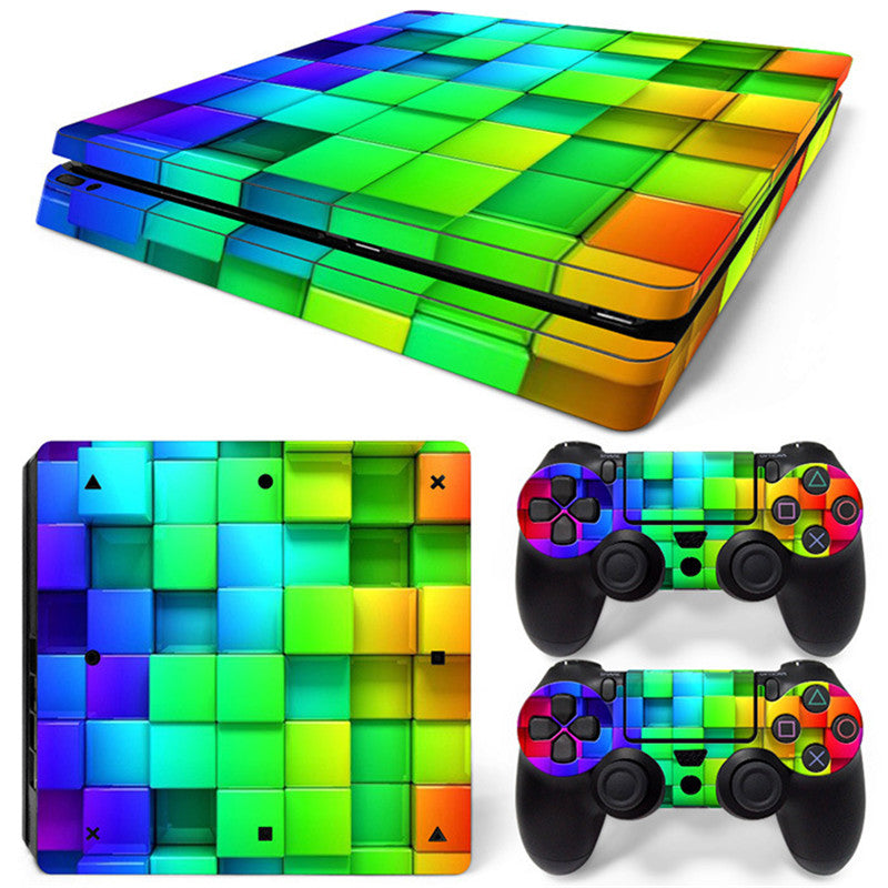 FINE LINE BRIGHT COLORED THEME STICKERS FOR PS4 - FINE LINE QUALITY PRODUCTS