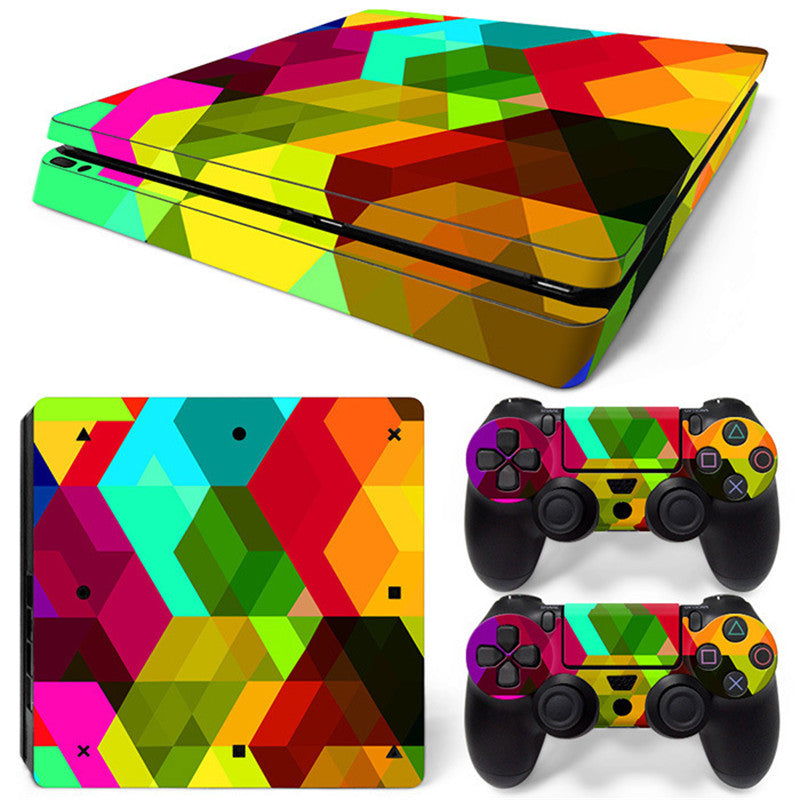 FINE LINE BRIGHT COLORED THEME STICKERS FOR PS4 - FINE LINE QUALITY PRODUCTS