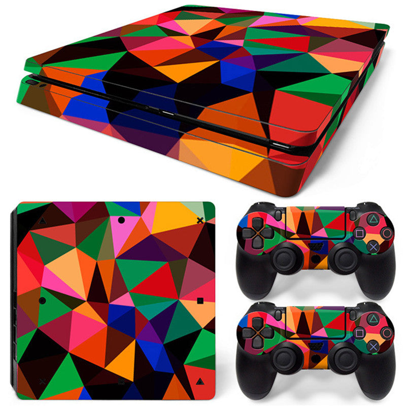 FINE LINE BRIGHT COLORED THEME STICKERS FOR PS4 - FINE LINE QUALITY PRODUCTS