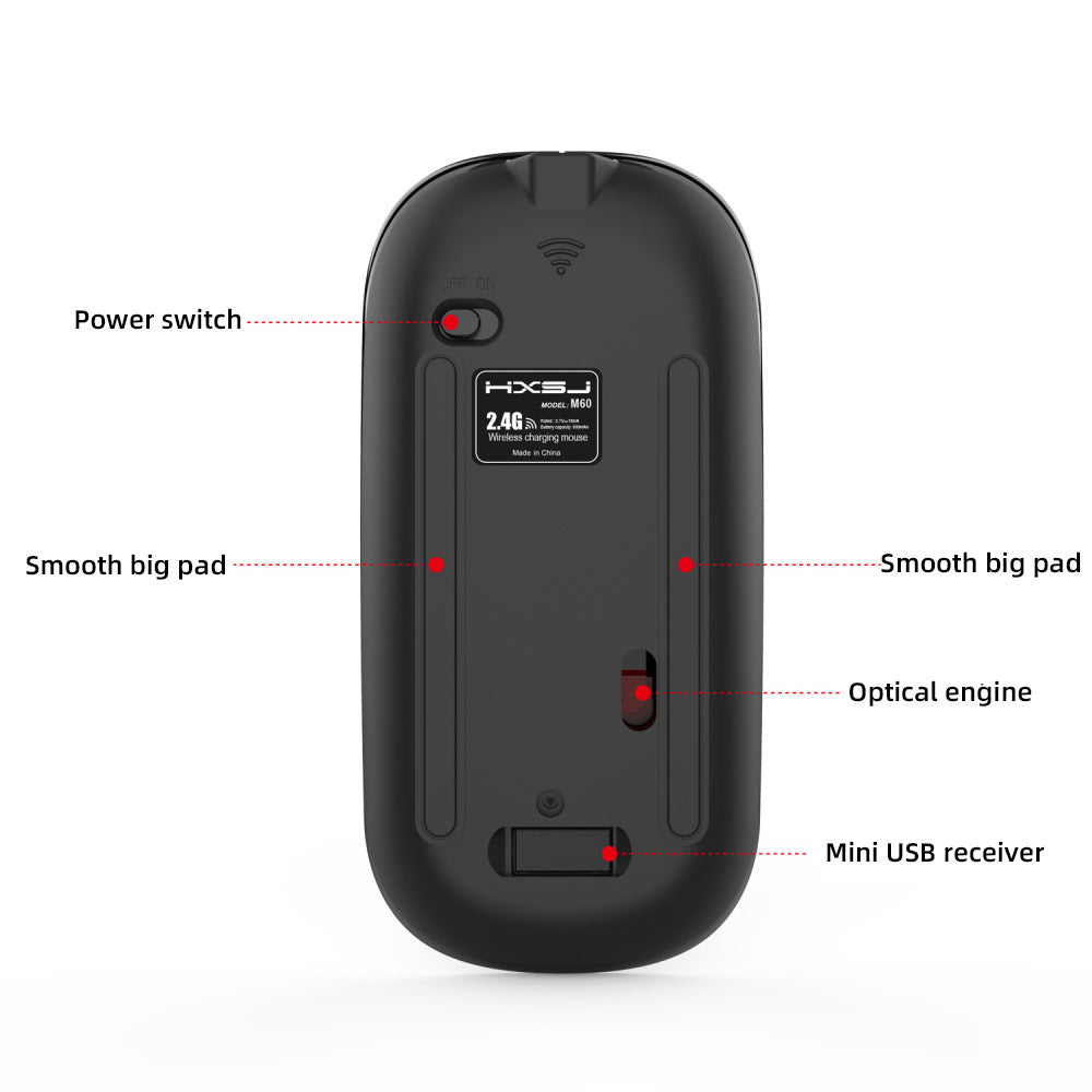 FINE LINE M60 RECHARGEABLE WIRELESS MOUSE - FINE LINE QUALITY PRODUCTS