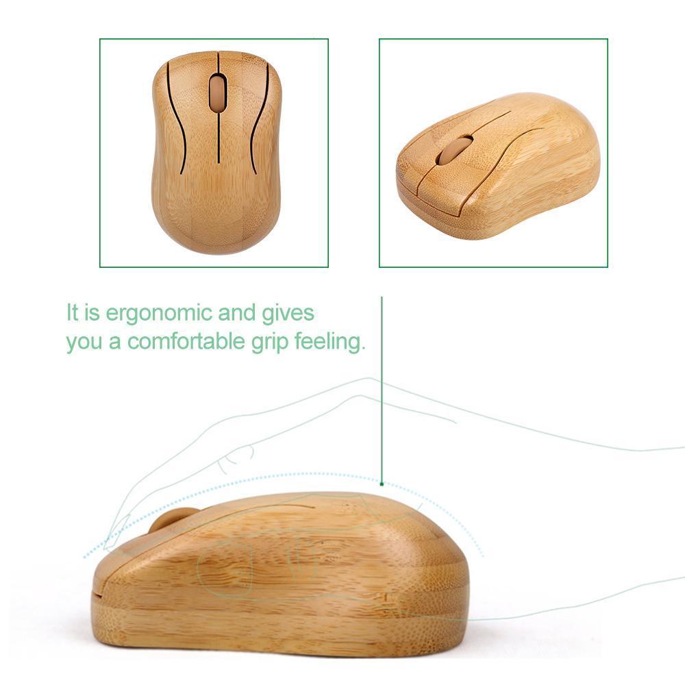 FINE LINE BATTERY POWERED BAMBOO KEYBOARD AND MOUSE - FINE LINE QUALITY PRODUCTS