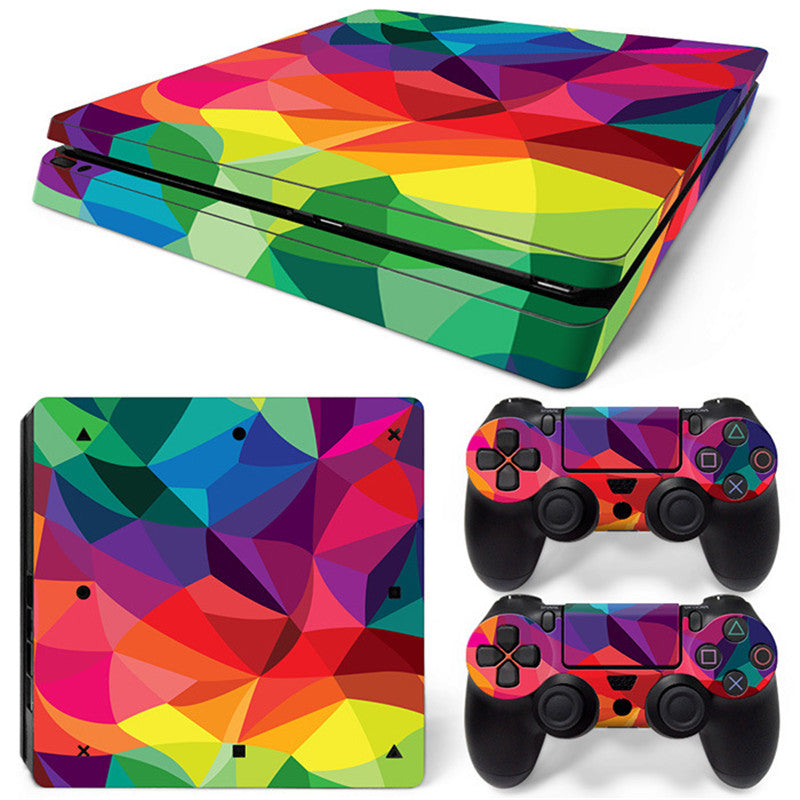 FINE LINE BRIGHT COLORED THEME STICKERS FOR PS4 - FINE LINE QUALITY PRODUCTS