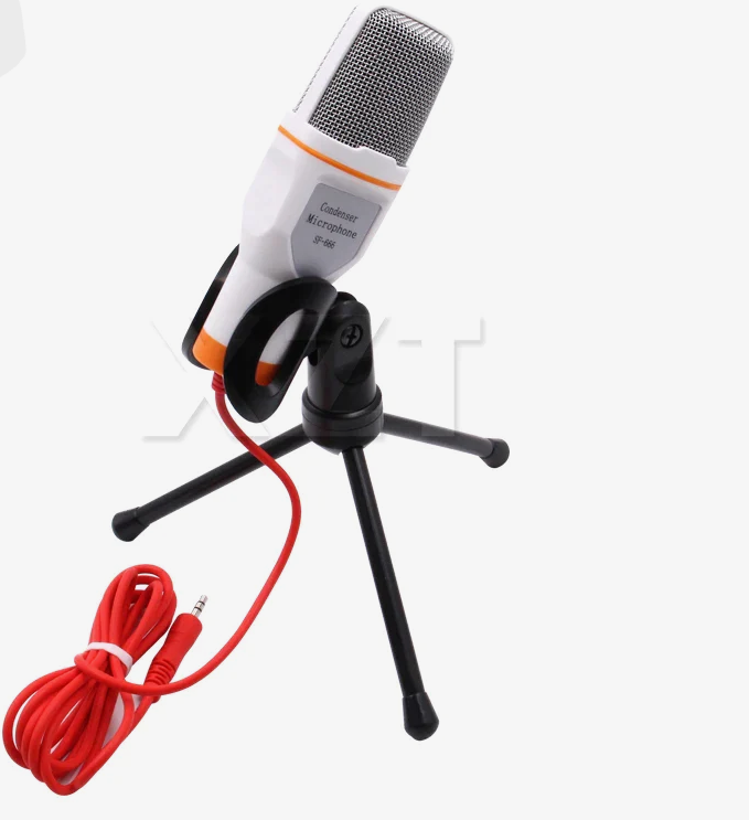 FINE LINE 1PC WIRED PROFESSIONAL STEREO CONDENSER SF-666 3.5mm MICROPHONE WITH STAND - FINE LINE QUALITY PRODUCTS