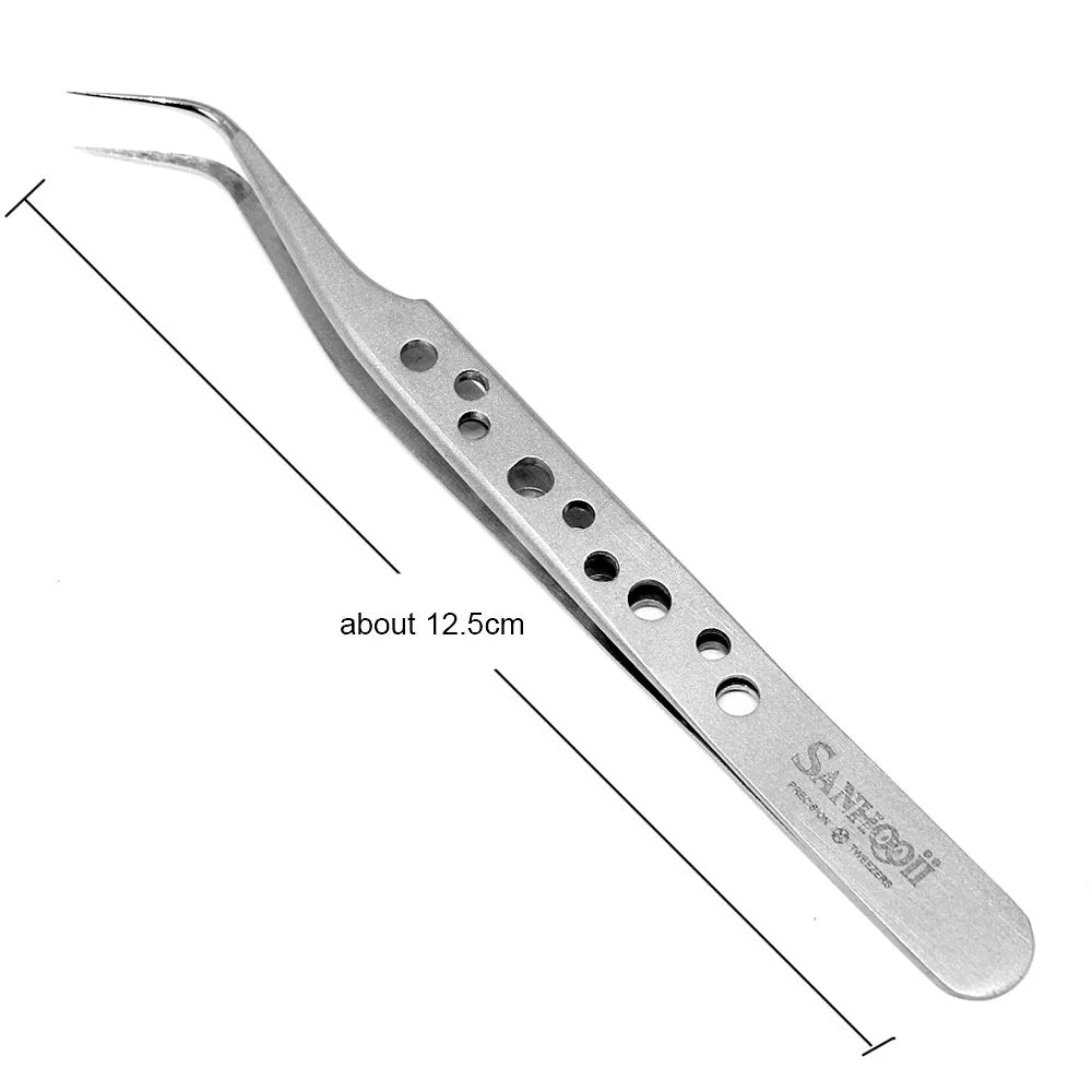 FINE LINE 10 PIECE ELECTRONIC PRECISION STAINLESS STEEL TWEEZERS - FINE LINE QUALITY PRODUCTS