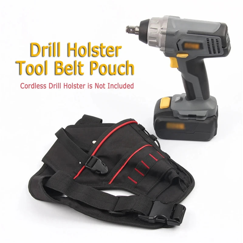 FINE LINE WAIST POCKETS CORDLESS ELECTRONIC DRILL HOLSTER TOOL BELT - FINE LINE QUALITY PRODUCTS