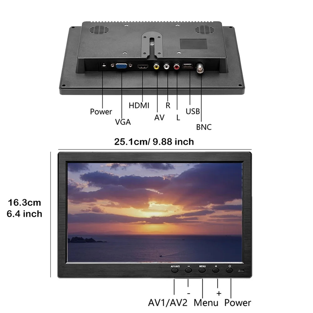 FINE LINE 10.1 LCD HD MONITOR - FINE LINE QUALITY PRODUCTS