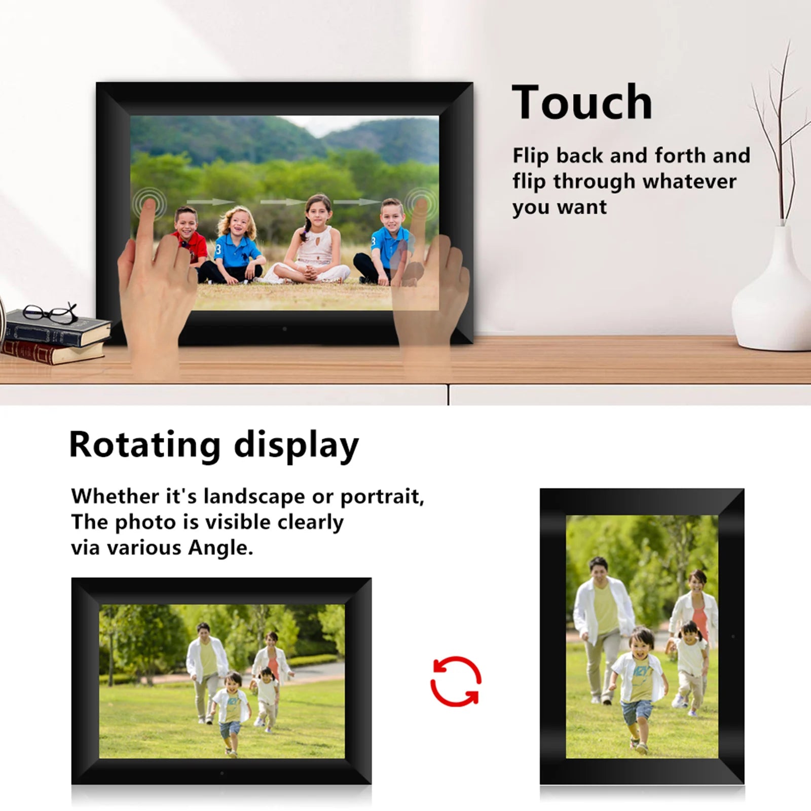 FINE LINE 10.1 INCH DIGITAL TOUCH SCREEN PICTURE FRAME - FINE LINE QUALITY PRODUCTS