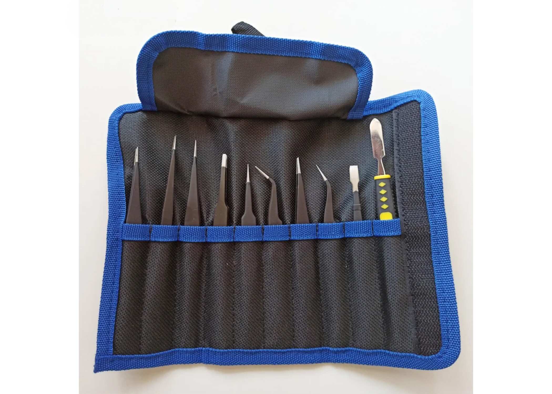 FINE LINE 9 AND 10 PIECE ESD STAINLESS STEEL TWEEZERS - FINE LINE QUALITY PRODUCTS