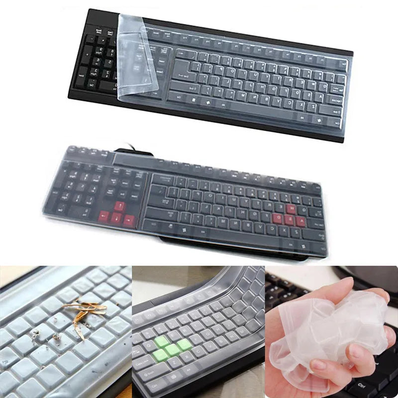 FINE LINE 1PC UNIVERSAL WATERPROOF DESKTOP COMPUTER KEYBOARD COVER - FINE LINE QUALITY PRODUCTS