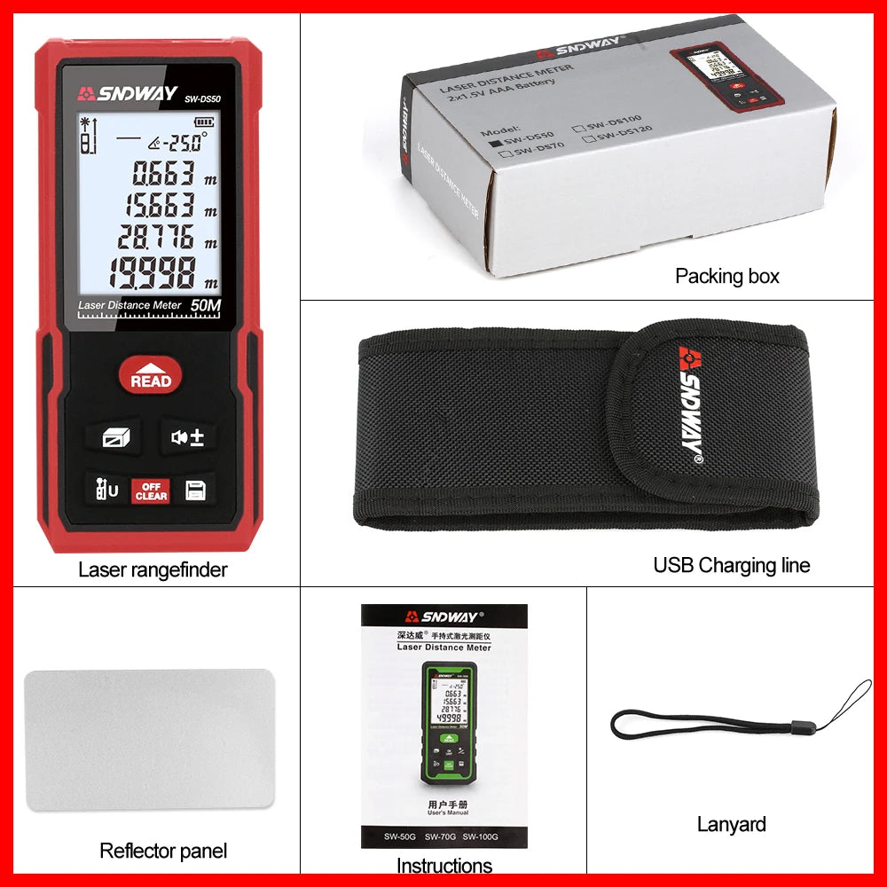 FINE LINE SNDWAY LASER DISTANCE MEASURING METER - FINE LINE QUALITY PRODUCTS