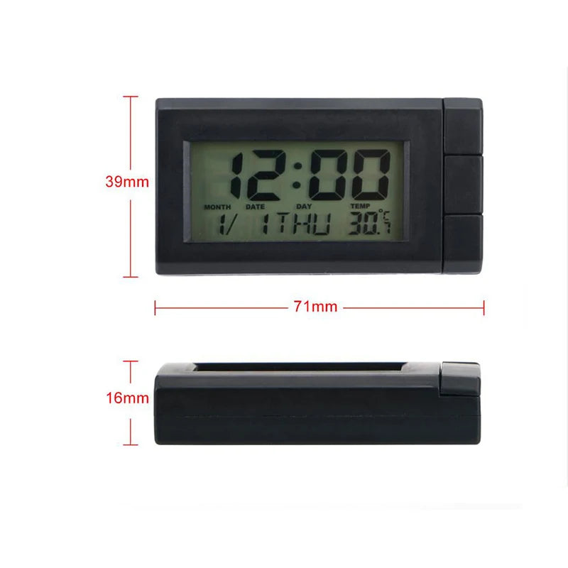 FINE LINE CAR THERMOMETER AND DIGITAL CLOCK - FINE LINE QUALITY PRODUCTS