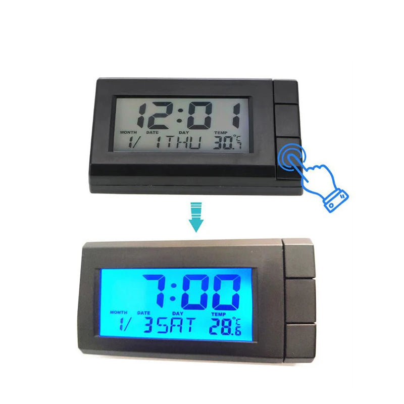 FINE LINE CAR THERMOMETER AND DIGITAL CLOCK - FINE LINE QUALITY PRODUCTS