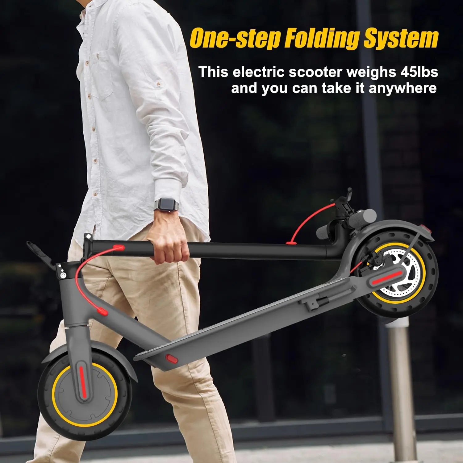 FINE LINE 350W ELECTRIC SCOOTER W/ SHOCK ABSORPTION TIRES - FINE LINE QUALITY PRODUCTS