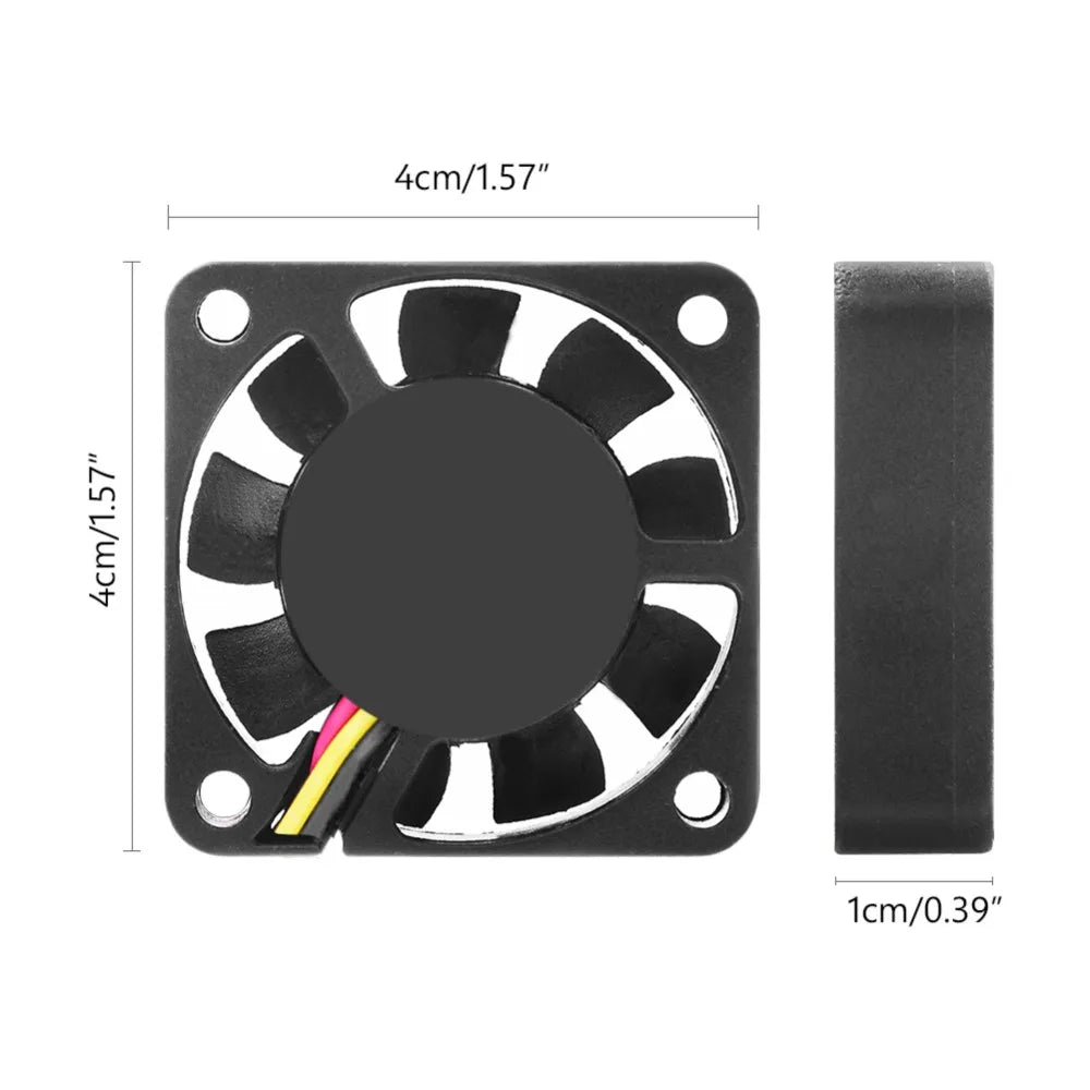 FINE LINE STANDARD SQUARE  40mmx40mm 12V 3 Pin 4900-6050 RPM COMPUTER FAN - FINE LINE QUALITY PRODUCTS