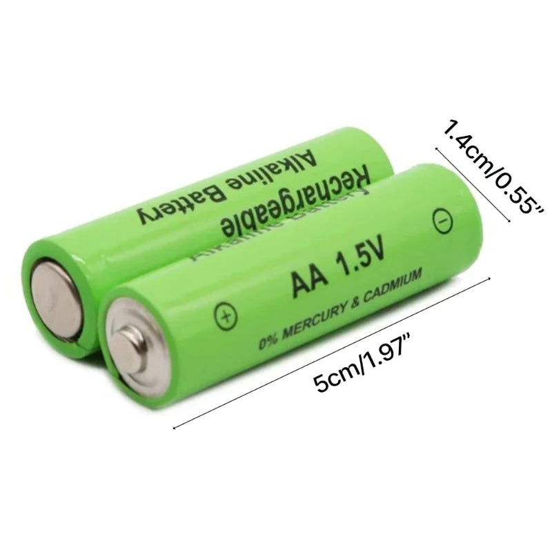 FINE LINE 4PC RECHARGEABLE 1.5V ALKALINE BATTERIES - FINE LINE QUALITY PRODUCTS