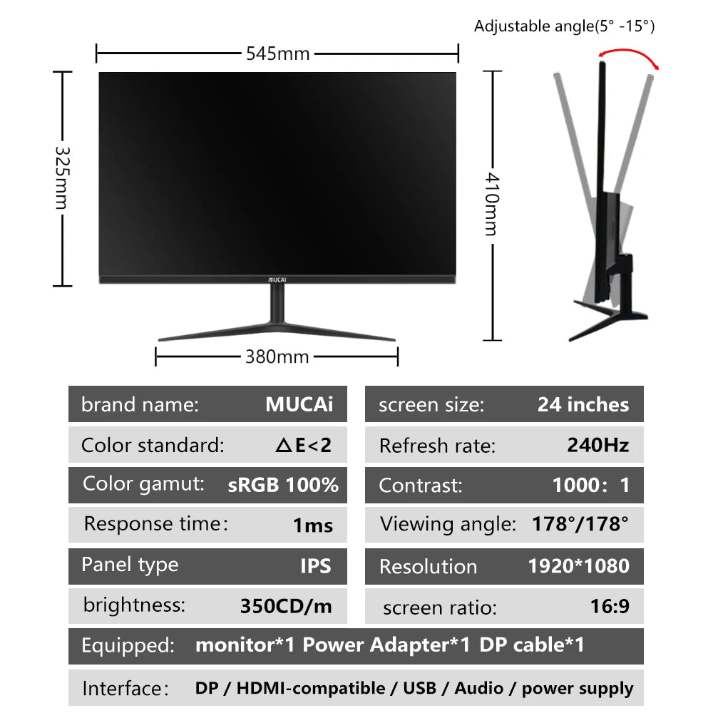 FINE LINE IPS HD 24 INCH GAMING MONITOR FOR ALL GAMING CONSOLES AND PC'S - FINE LINE QUALITY PRODUCTS