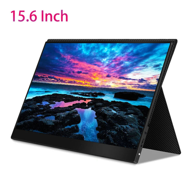 FINE LINE 15.6 Inch PORTABLE MONITOR 60Hz FHD IPS 1920*1080 HDMI Type C Travel Monitor for Xbox Switch Ps4 PS5 Laptop Cell Phone Computer - FINE LINE QUALITY PRODUCTS