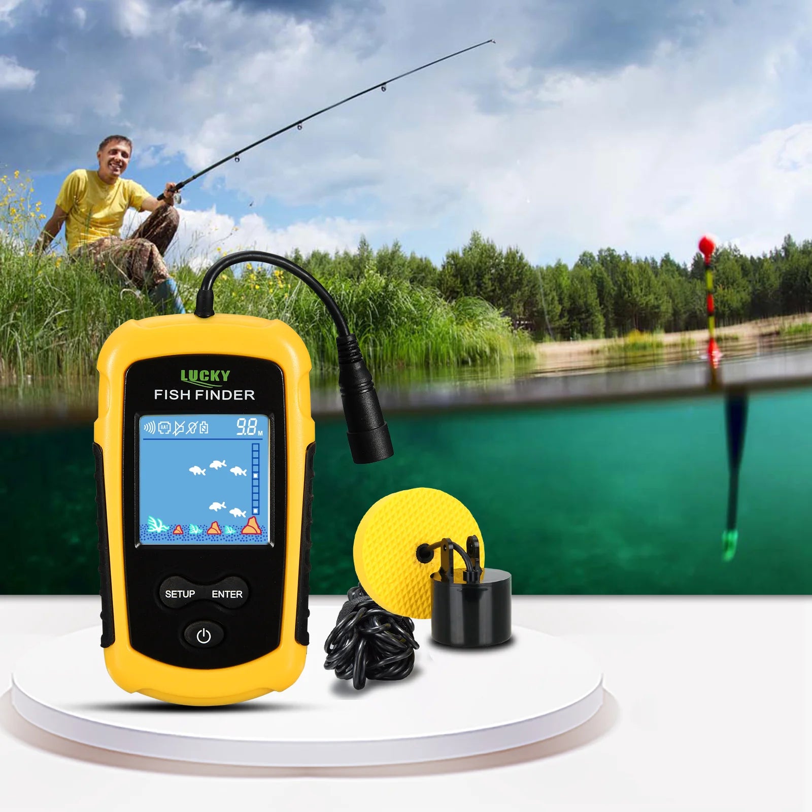 FINE LINE 100M PORTABLE SONAR FISH FINDER - FINE LINE QUALITY PRODUCTS