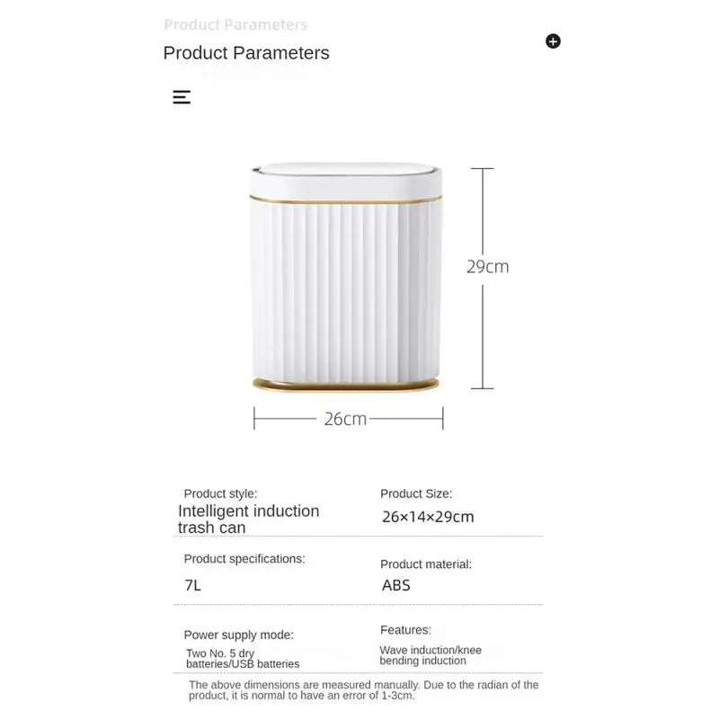 FINE LINE SMART SENSOR TRASH CAN FOR BATHROOM - FINE LINE QUALITY PRODUCTS