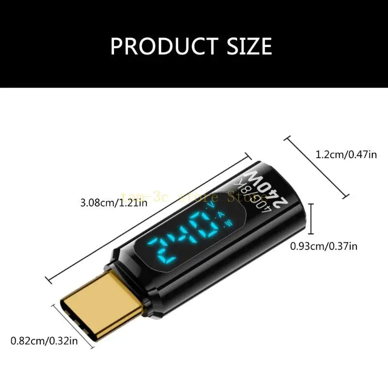 FINE LINE USB C ADAPTER 240W WITH LED DISPLAY - FINE LINE QUALITY PRODUCTS