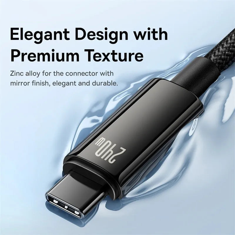 FINE LINE 240W TYPE C USB  SUPERCHARGING CABLE FOR MACBOOK AND PC COMPUTERS - FINE LINE QUALITY PRODUCTS