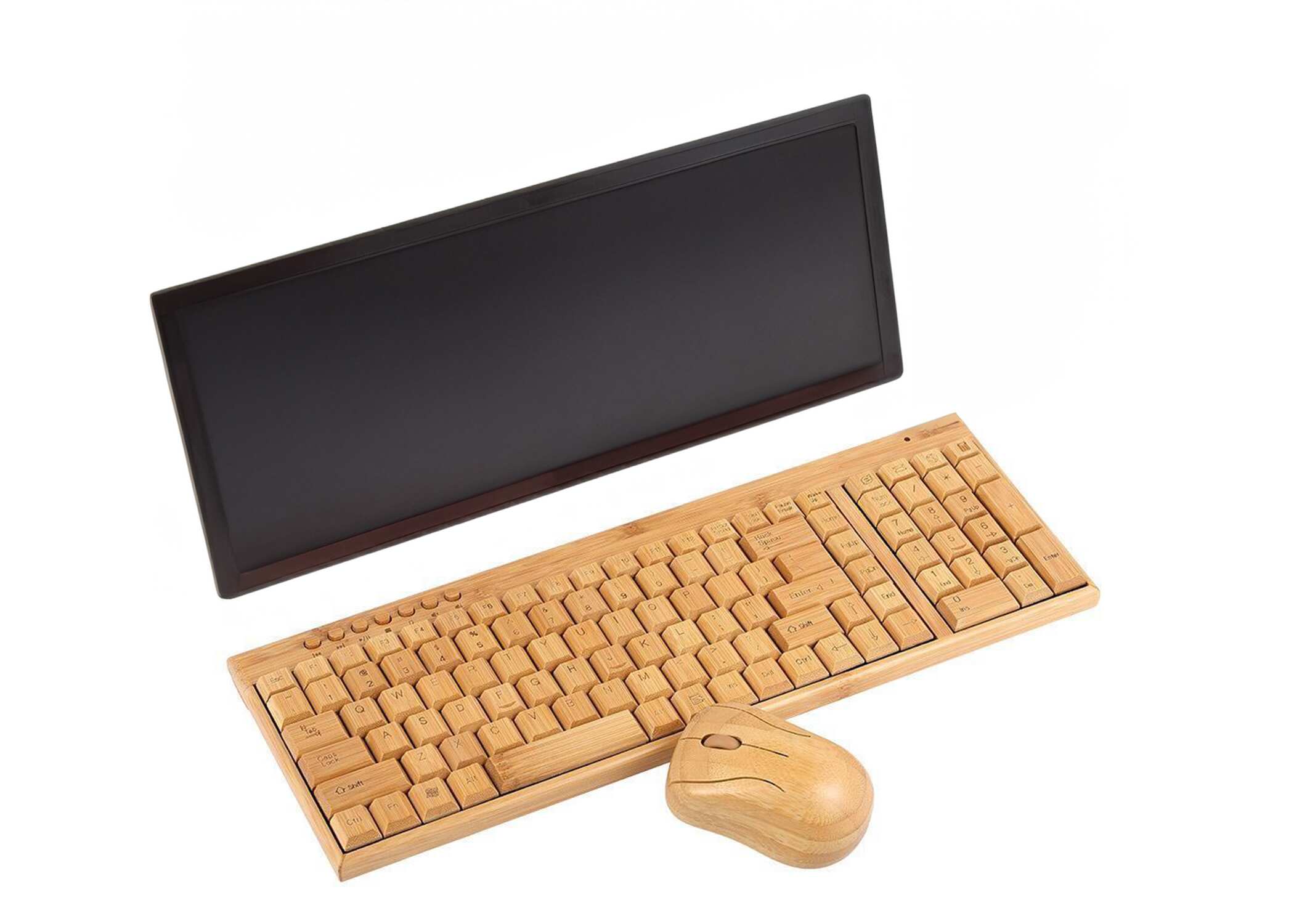 FINE LINE BATTERY POWERED BAMBOO KEYBOARD AND MOUSE - FINE LINE QUALITY PRODUCTS