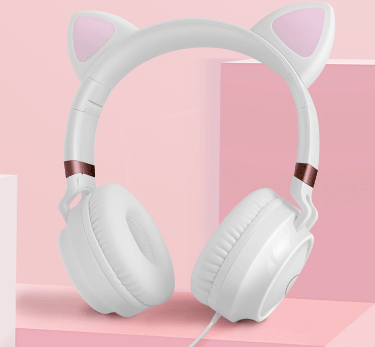 FINE LINE WIRED GAMING CAT STYLE HEADPHONES - FINE LINE QUALITY PRODUCTS