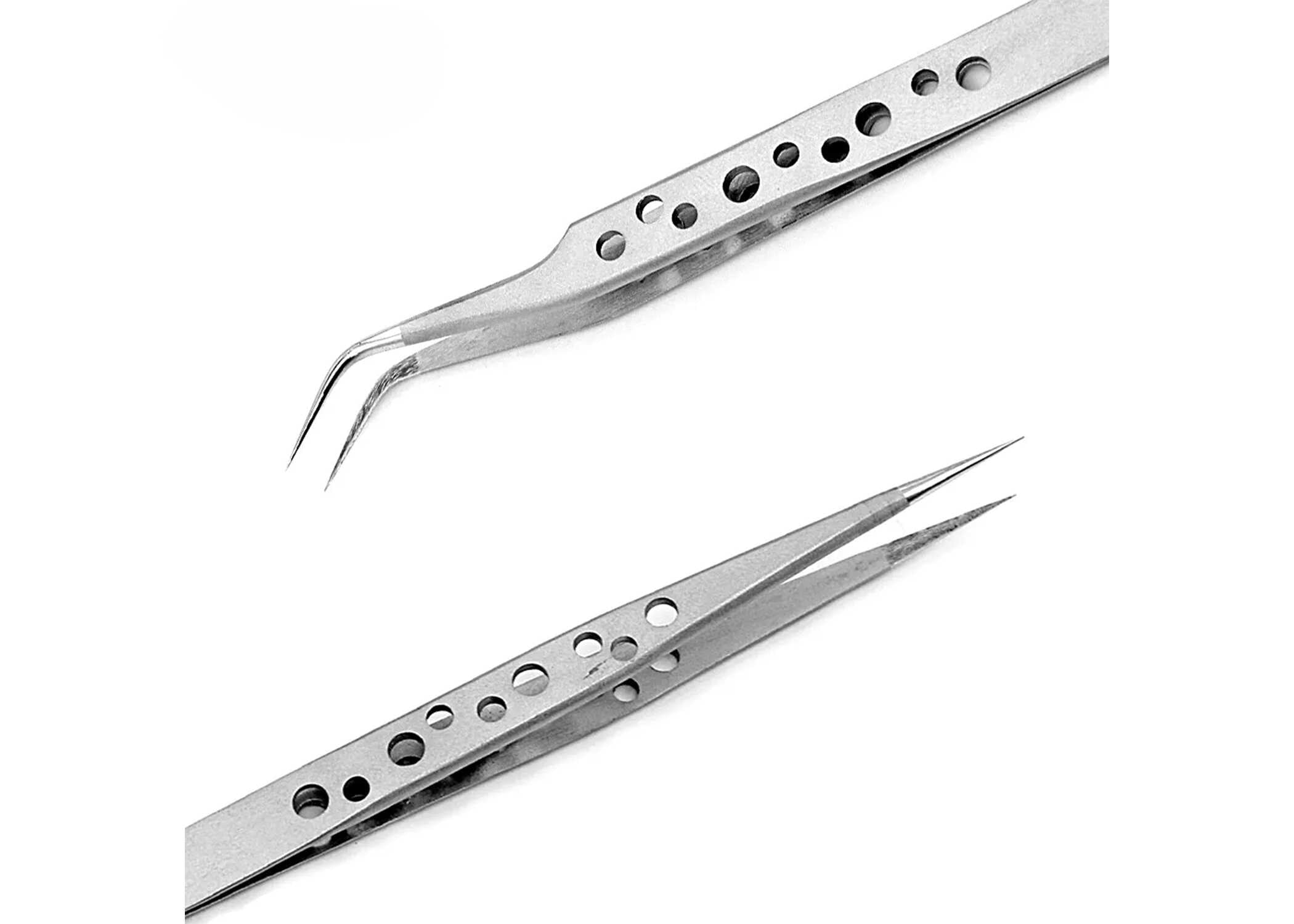 FINE LINE CURVED HEAD STAINLESS STEEL PRECISION TWEEZER - FINE LINE QUALITY PRODUCTS